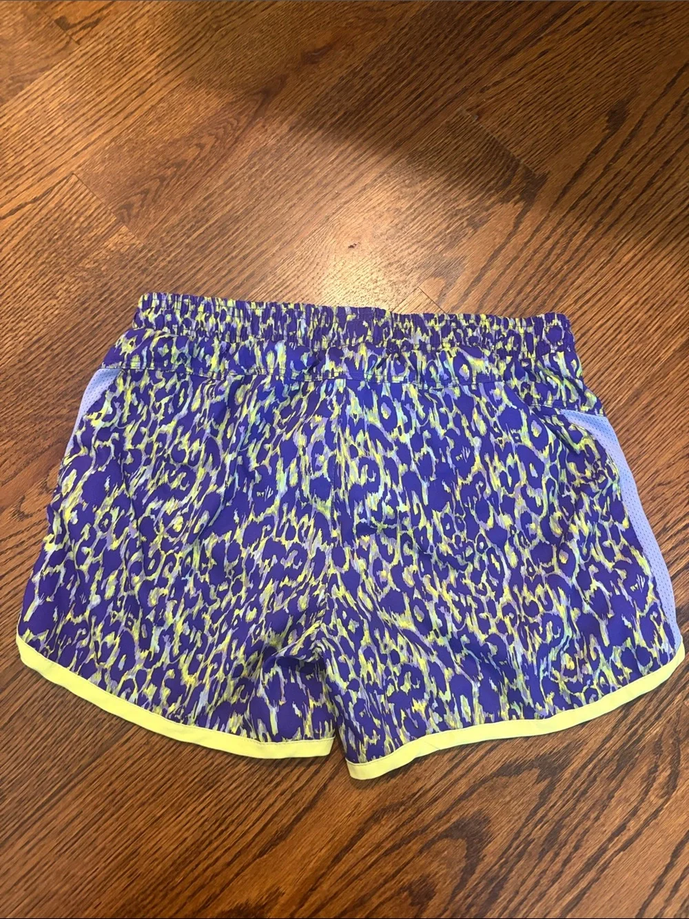 Old Navy Purple and Neon Yellow Girls Athletic Shorts
